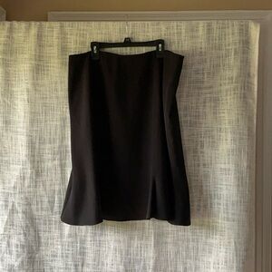 Talbots Classic Black Midi Skirt